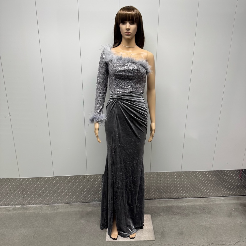 🩶SALE NEW! EVENING GOWN SEQUINS VELVET
